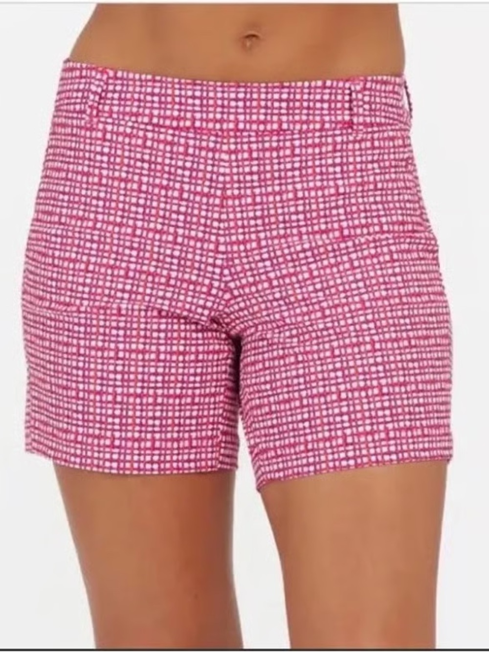 SPANX Sunshine Shorts Hibiscus Gingham UPF 50+ Women’s Size XL